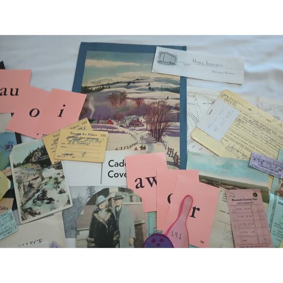 Vintage Paper Ephemera Bundle - 75 Pieces Pastel for Junk Journal, Crafts - Picture 3 of 14